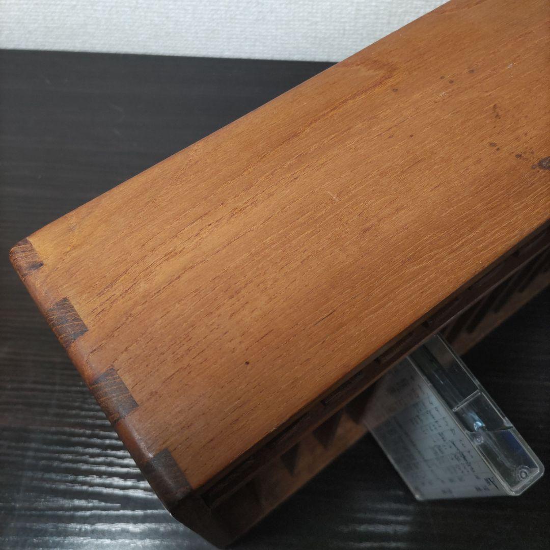 木製 カセットテープ ラック 壁掛け 収納 ミッドセンチュリー モダンの