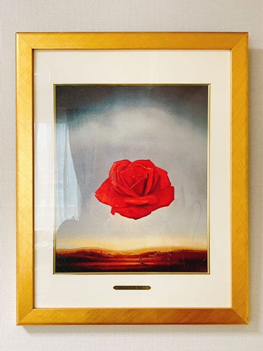 ダリ　瞑想する薔薇　アートパネル　額装 ダリ 瞑想する薔薇 アートパネル 額装
