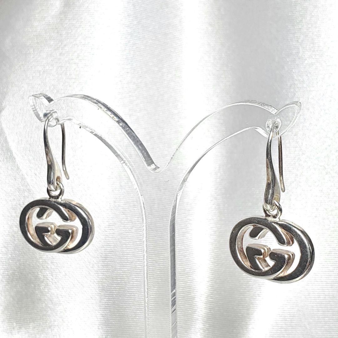 美品☆洗浄済☆即日発送】GUCCI ピアスインターロッキングG フックa033