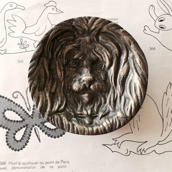 france antique ヒポコンデリーの尨犬とプレート アスティエ 小皿 食器