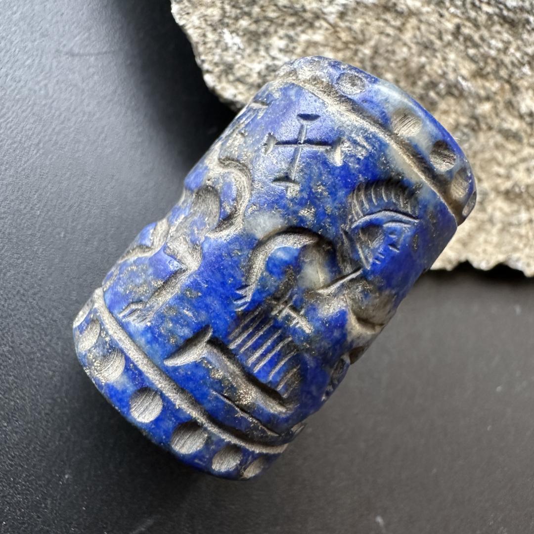 筒印章 古代メソポタミア文明 ラピスラズリ スタンプ パワーストーン