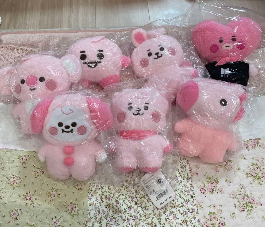 BT21 ピンクたっとん7体セット