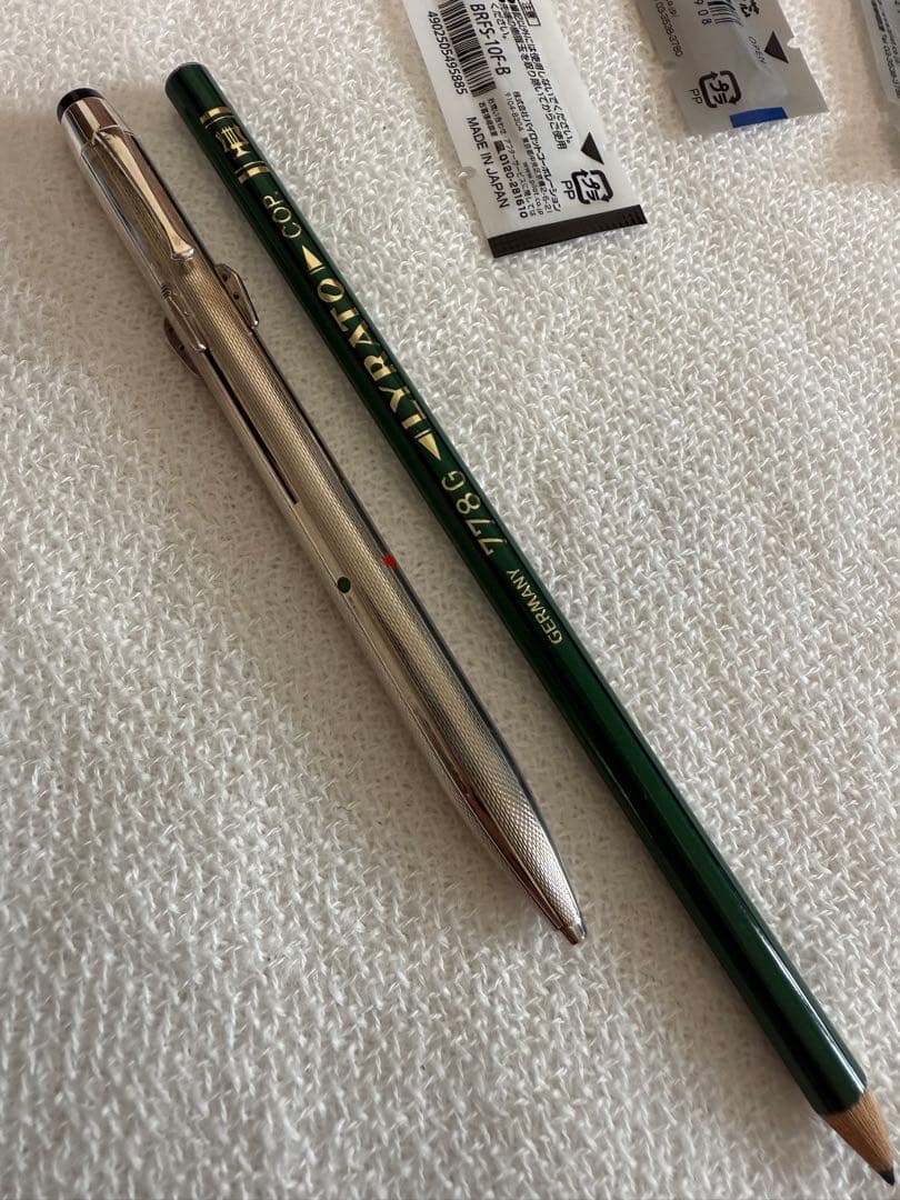 モンブラン四色のボールペン、スターリングシルバー、935銀