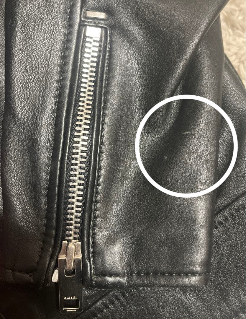 DIESEL ディーゼル レザージャケット 羊革 MLXCロゴ Mサイズ