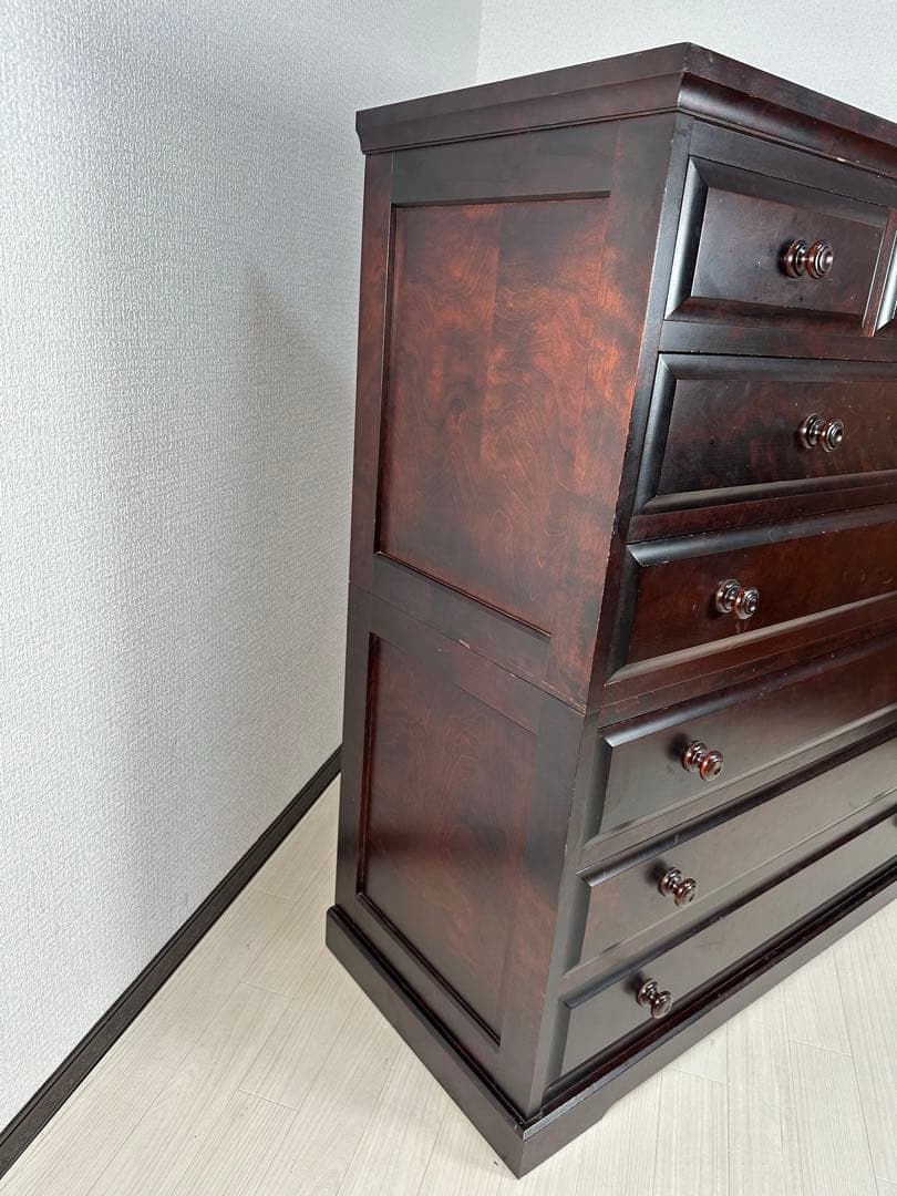 展示品 上坂木材 オーク材 ブルックス 4段 チェスト 整理箪笥