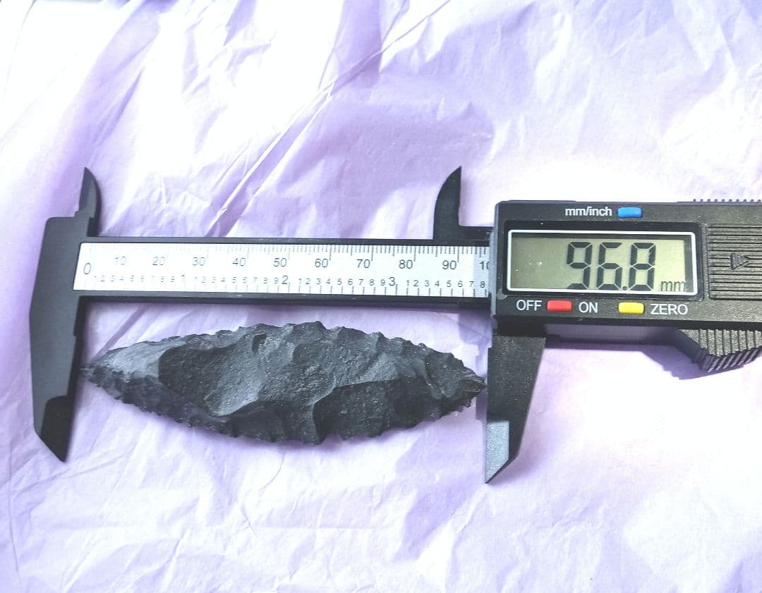 原始人 アイヌ 仕様 尖頭器 b 石器 模写 サヌカイト ポイント 槍