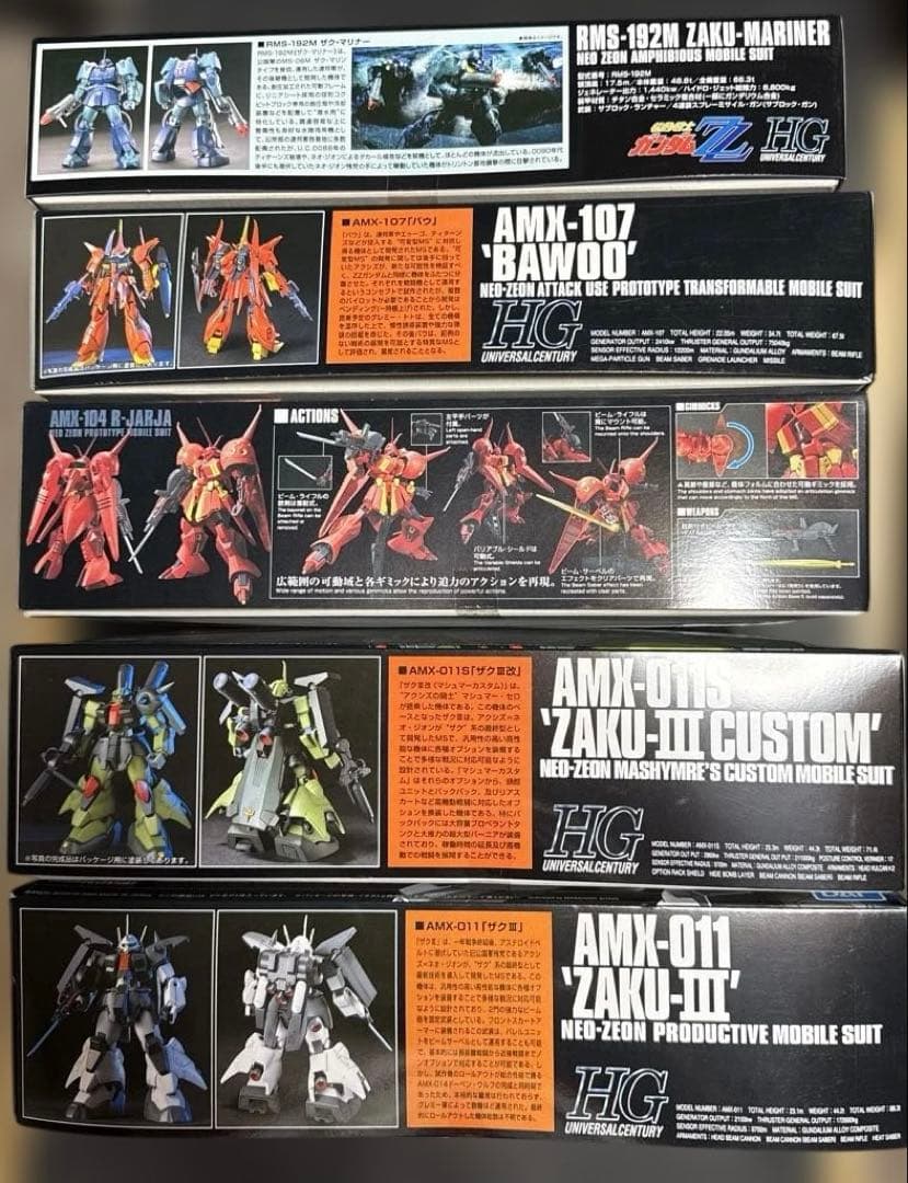 機動戦士ZZガンダム関連 ガンプラまとめ売り 5体セット