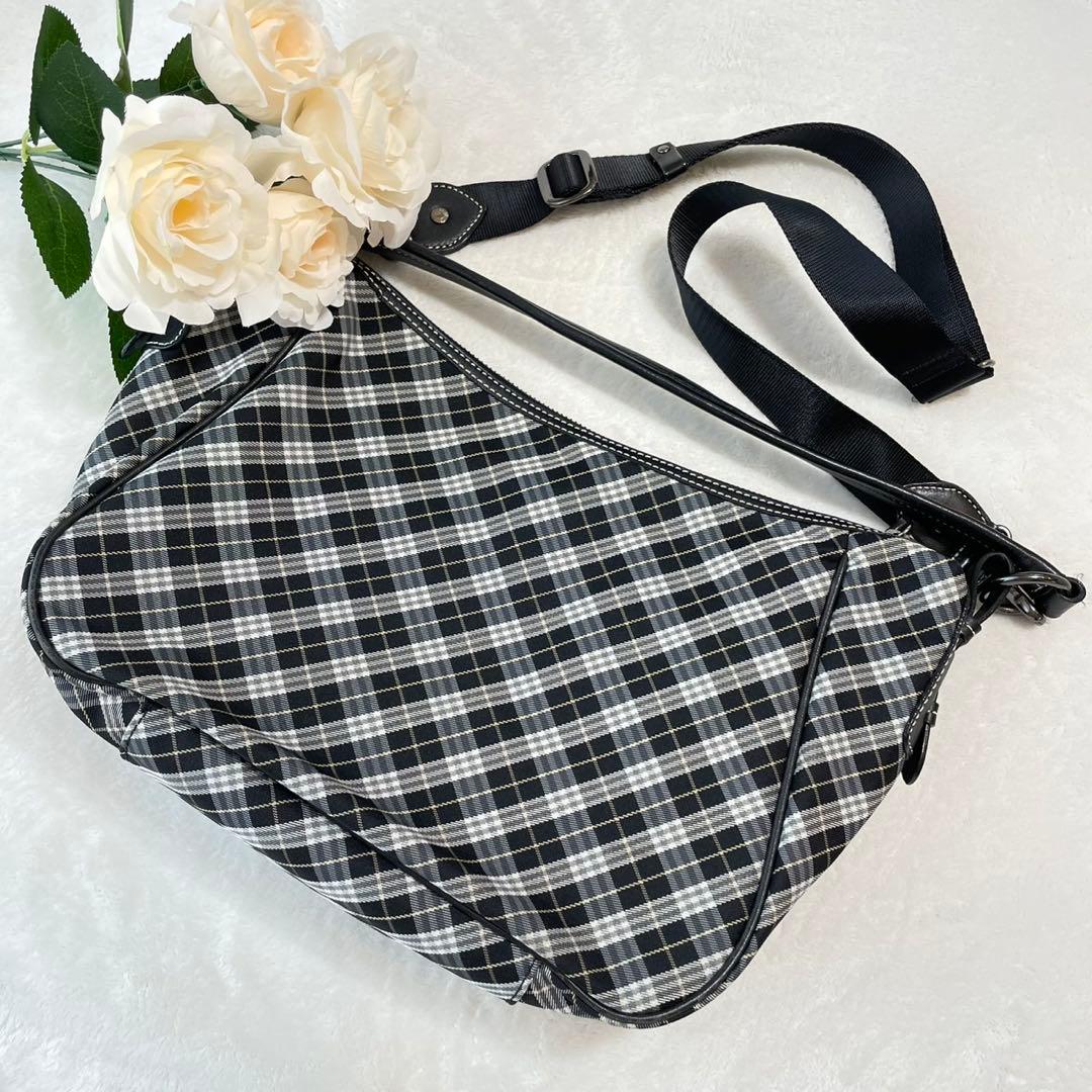 極美品✨バーバリーブルーレーベル ワンショルダーバッグ ノバチェック 2way