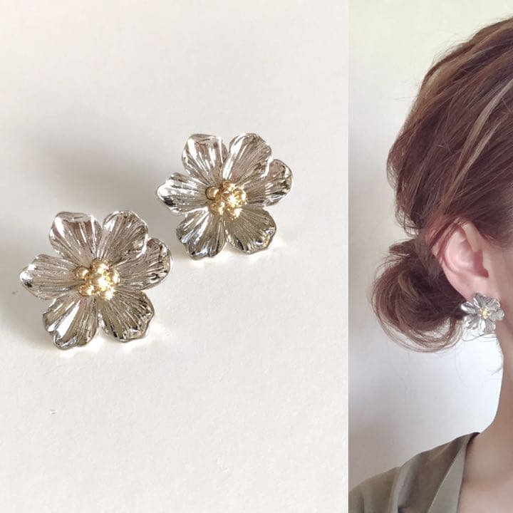 k18 ペリドット スネークチェーン アメリカンピアス