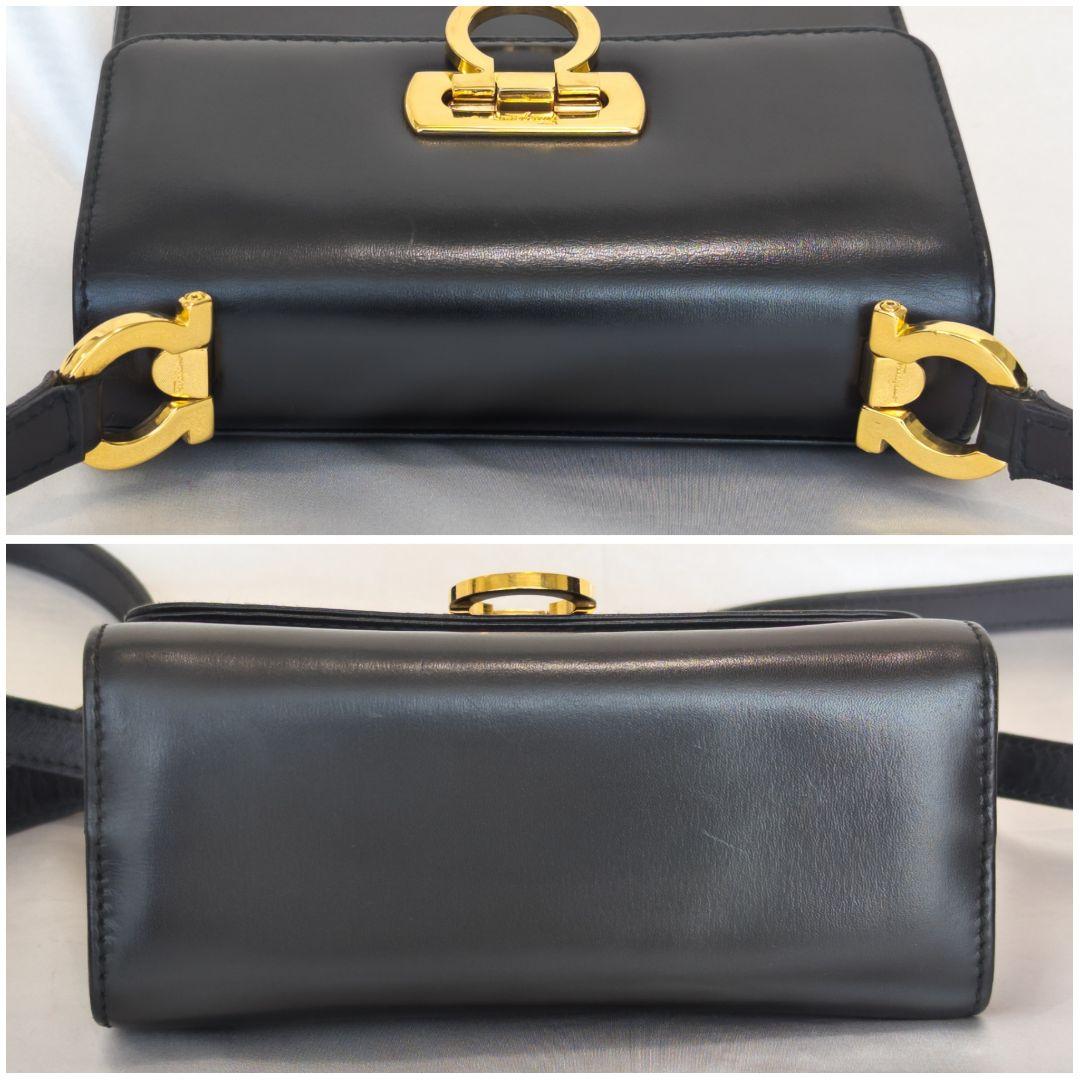 【極美品】 Ferragamo ガンチーニ ミニ ショルダーバッグ 保存袋付き