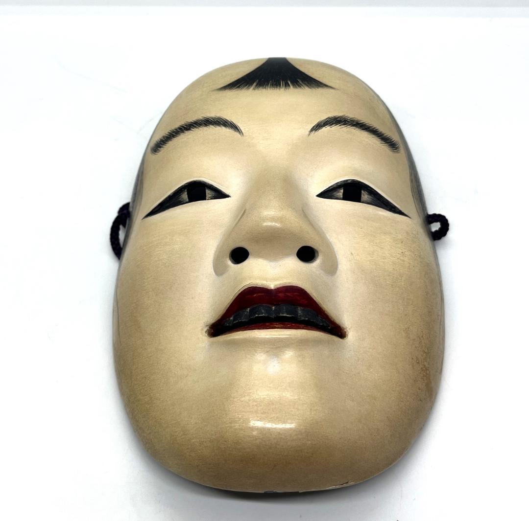能面 木彫り 女性面 箱付き 能楽 仮面 伝統工芸 中古 傷あり - メルカリ