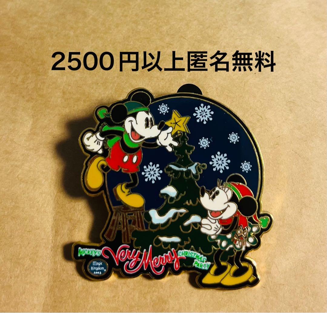3390.昔の海外ディズニーワールドピン ベリーメリークリスマス