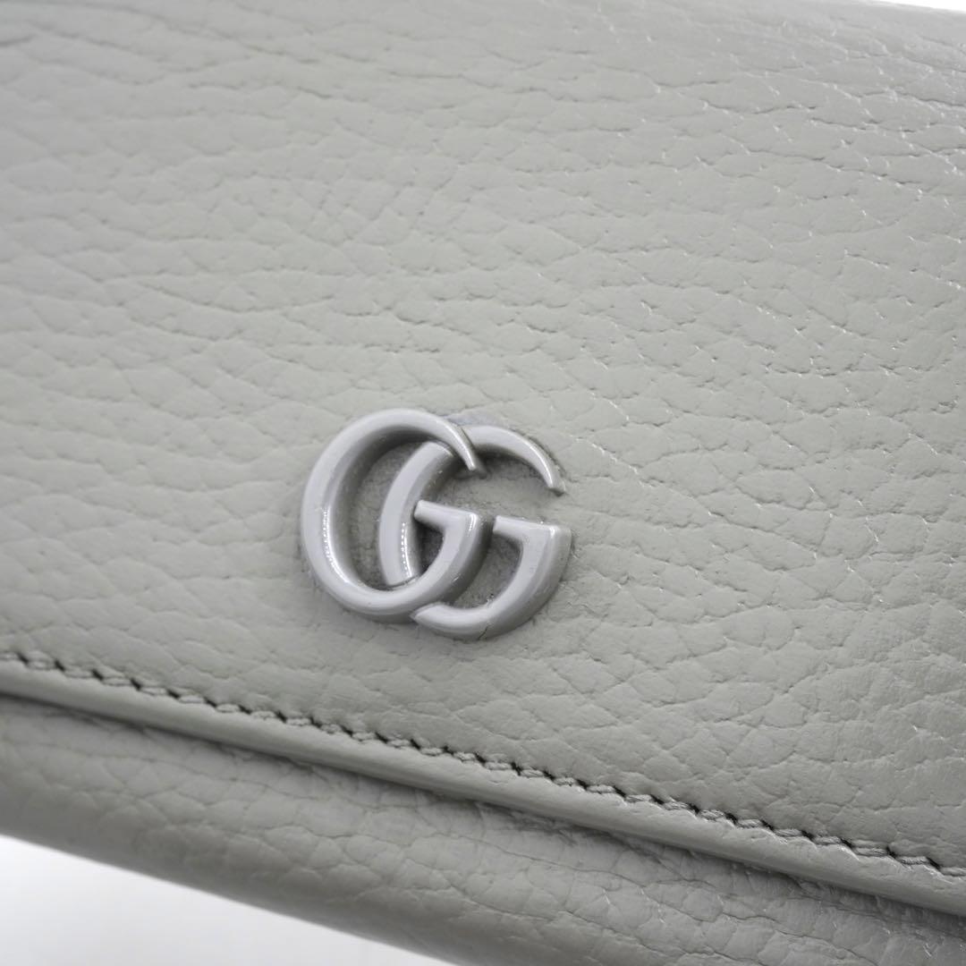 ✨未使用展示品✨ GUCCI ミニ財布 マーモント GGロゴ 三つ折り 刻印