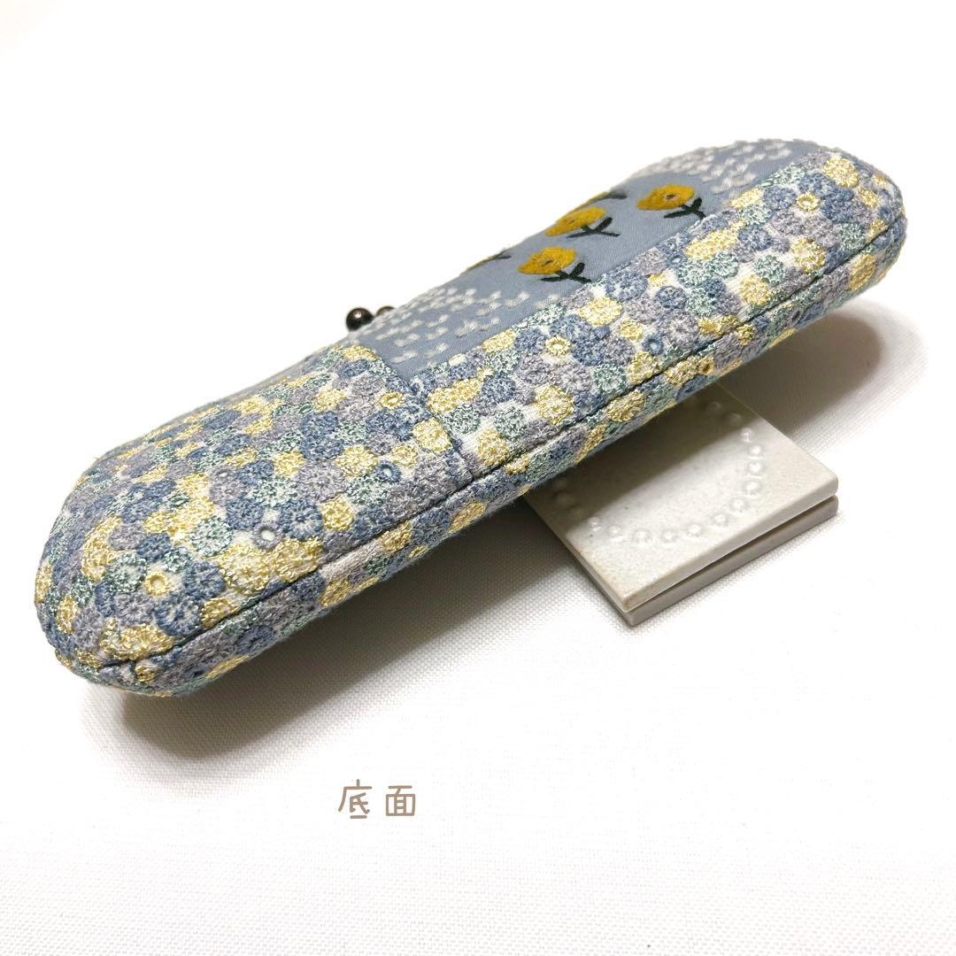 ミナペルホネンハンドメイド⭐️ちょっと特別ながま口　親子長財布スカイフル　バラード